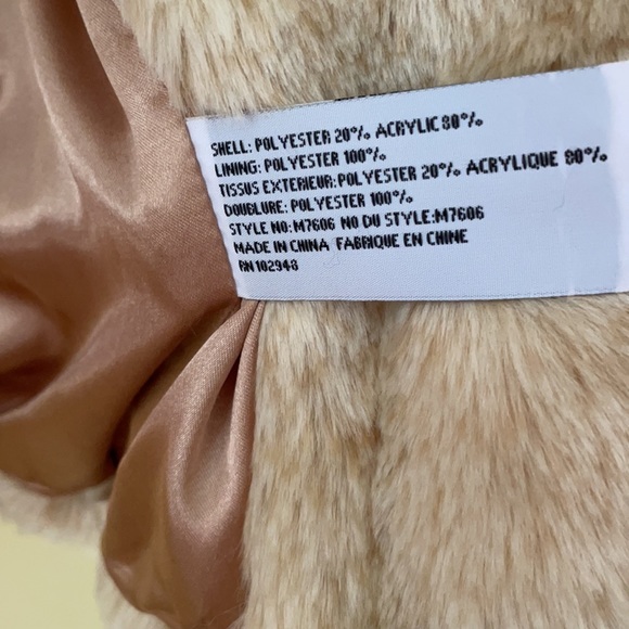 Anthropologie Tulle faux fur coat - Picture 4 of 5